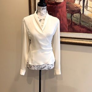 Ann Taylor Silk Wrap Blouse
